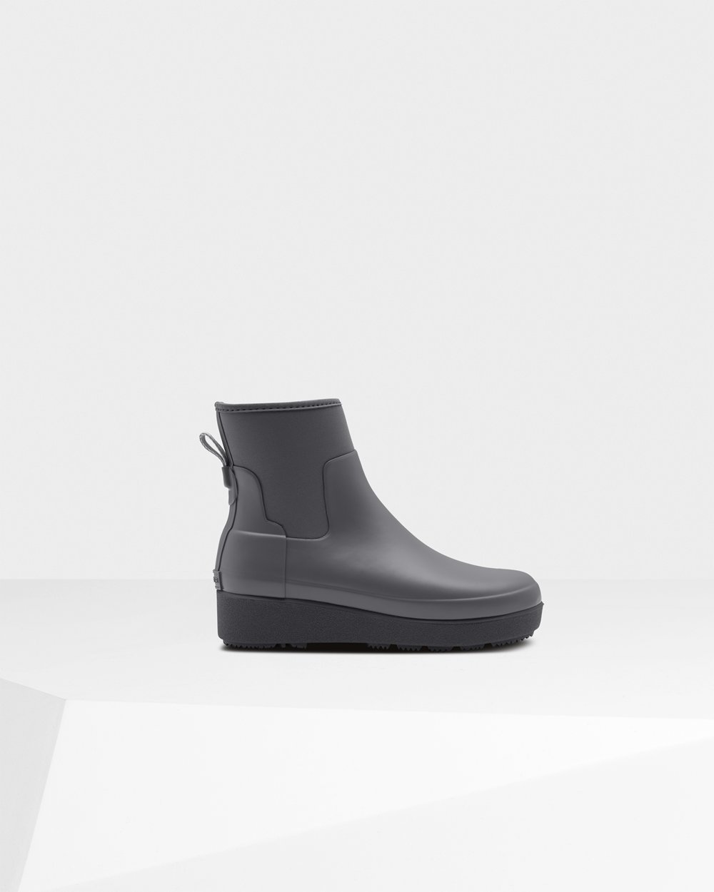 Botas Creeper Hunter Feminina Cinzentas - Refined Slim Fit Neoprene Chelsea - 98JQSWDZV